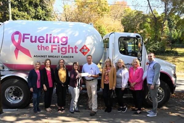 The donation represents a penny for every gallon of propane delivered during the past twelve months 